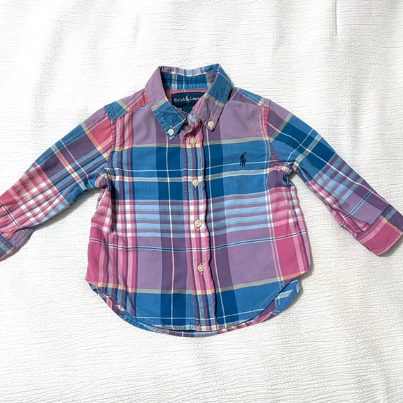 Ralph Lauren | infant boys 12 month collared button down top - Picture 7 of 7